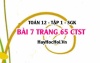 Bài 7 trang 65 Toán 12 tập 1 Chân trời sáng tạo: Tích vô hướn của hai vector